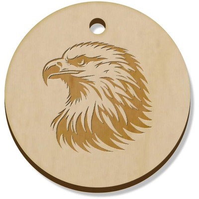 11 x 34mm 'Kahlkopf' Holz Anhänger/Charms (PN00074136)