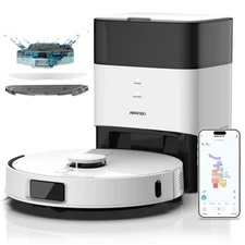 AIRROBO L60+ Self-Emptying Robotic Robot Vacuum and Mop 6000PA Home Mapping