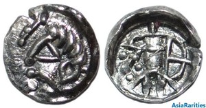 (33645) Samarqand Soghd, AR obol, Antiochus imitation, Archer type.
