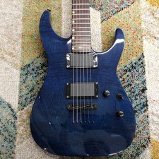 ESP M-II SAYO Used Basswood body Maple neck Ebony fingerboard Blue w/Soft case