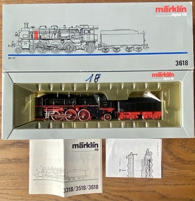 Marklin 3618 Digital H0 HO DRG BR 18 Steam Locomotive OBX EXC