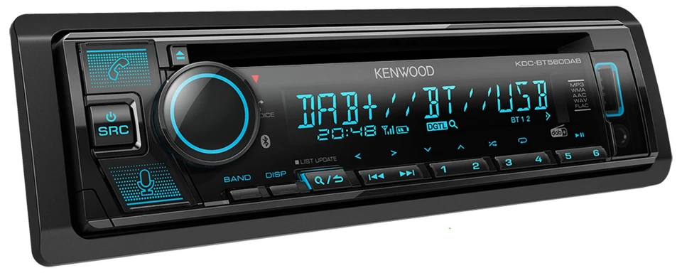 Kenwood Bluetooth DAB CD MP3 USB Autoradio für Citroen Nemo Fiat Fiorino Qubo Pe - Bild 4 von 4