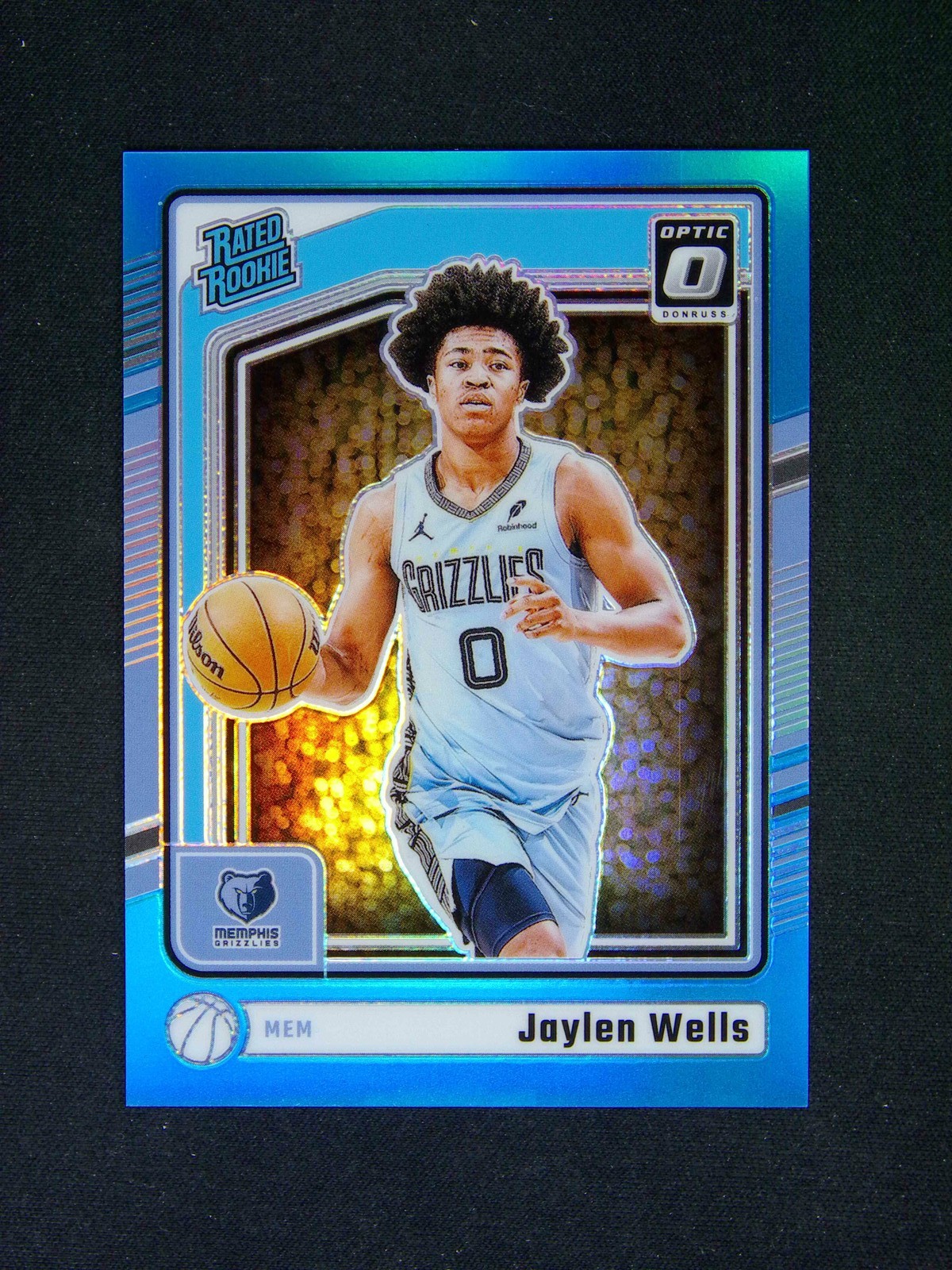 2024-25 Panini Donruss Optic Jaylen Wells #252 RC Rated Rookie Aqua /225