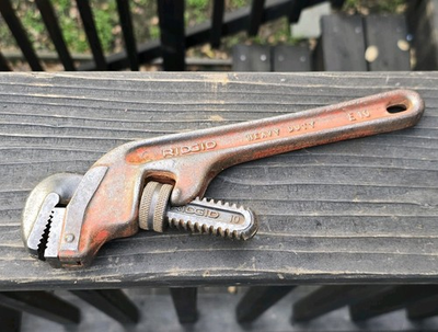 #ad #ad Ridgid E10 offset adjustable pipe wrench Ridge Tool Elyria Ohio $23.99
