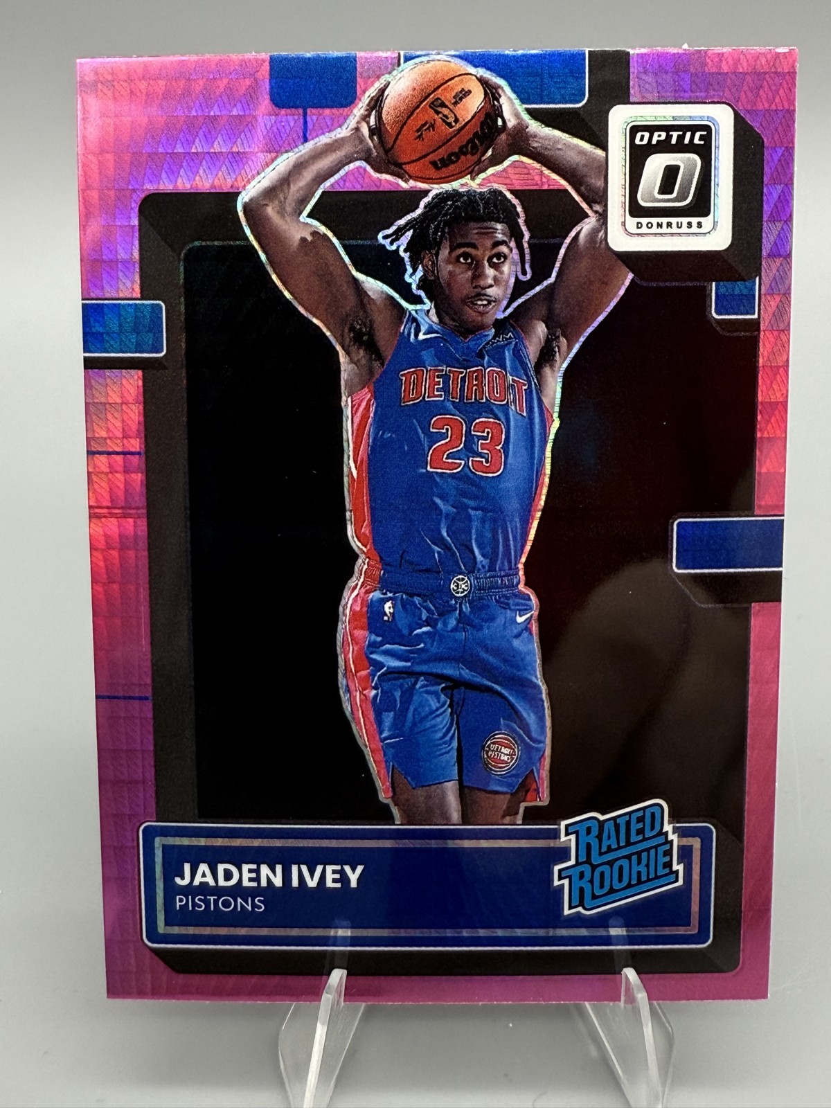 2022-23 Panini Donruss Optic - Rated Rookie Jaden Ivey #241 Pink Hyper Prizm