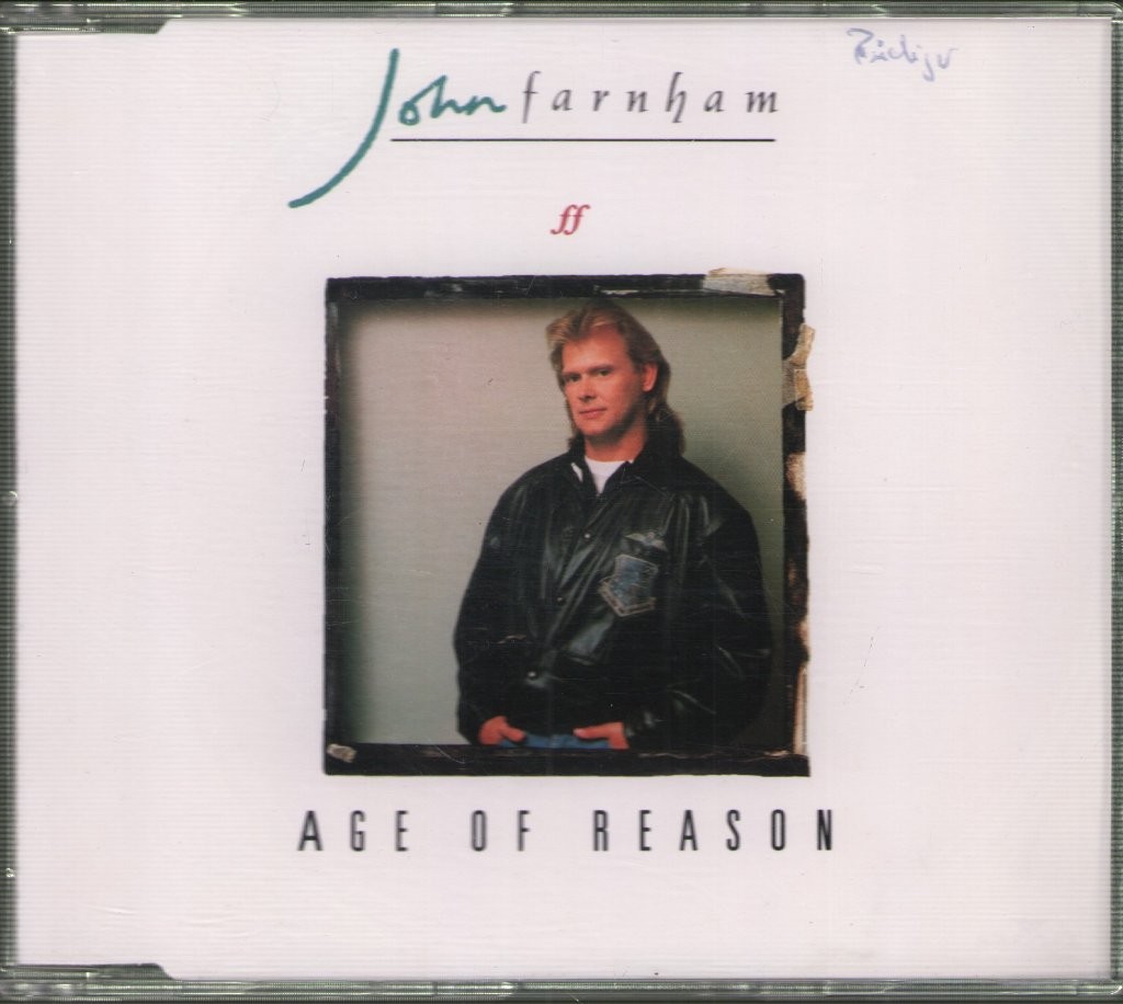 John Farnham Age of Reason CD Germany Rca 1988 CD. name written in biro ink on