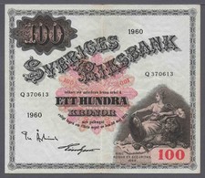 Sweden 1960 100 Kronor P 48b XF