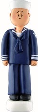 Armed Forces Navy Male Personalized Christmas Tree Ornament