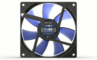 Noiseblocker XE-2 BlackSilent Fan, 92 mm, Silent Lüfter, Fan, Geräuscharm
