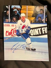 ADAM FOOTE Signed Quebec Nordiques Colorado Avalanche 8x10 Photo