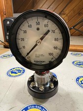 Ashcroft Duragauge 0  100 PSI Pressure Gauge w/ Type 25 Flanged Diaphragm Seal