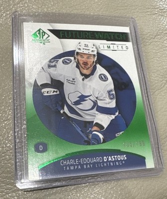 2025-26 SP Authentic Charle-Edouard D’Astous Future Watch Limited Green /199 TBL