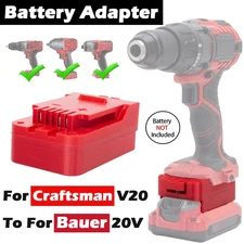 1x Adapter For Craftsman V20 20V Battery to for Bauer 20V Power Cordless Tools