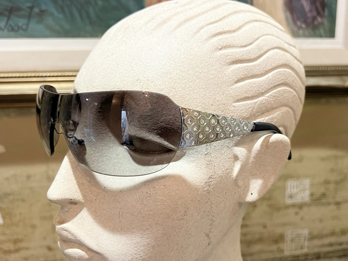 Prada Gold SPR 601 Shield Women Sunglasses Prada PR A51S 15N01T Sunglasses Matte Gold for Woman  main image 4