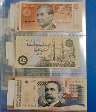 Enorme Lotto Banconote Del Mondo 60 Pezzi Molti FDS