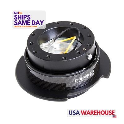 Nrg Innovation SRK-250CF, One Black Aluminum Steering Quick Release Kit 2.5 Blac