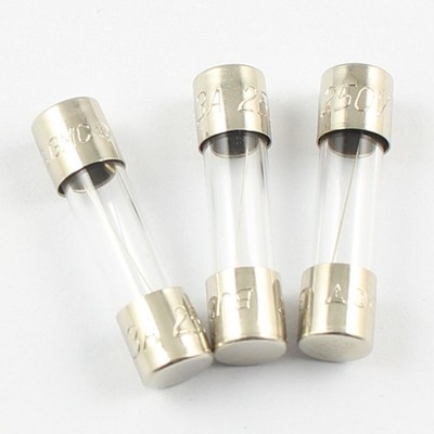 10Pcs   5mm x 20mm 5x20mm Slow Blow Time-Delay GMC Glass Fuses 250V 3A *wq