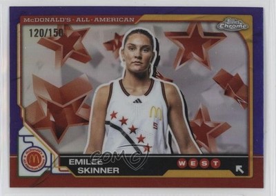 2025 Chrome McDonald's All American Purple Refractor 120/150 Emilee Skinner 17uv