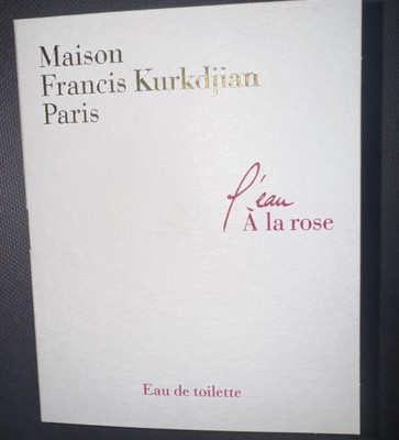 Maison Francis Kurkdjian L'eau A la Rose EDT Sample .06 oz / 2ml FRESH!! Travel!