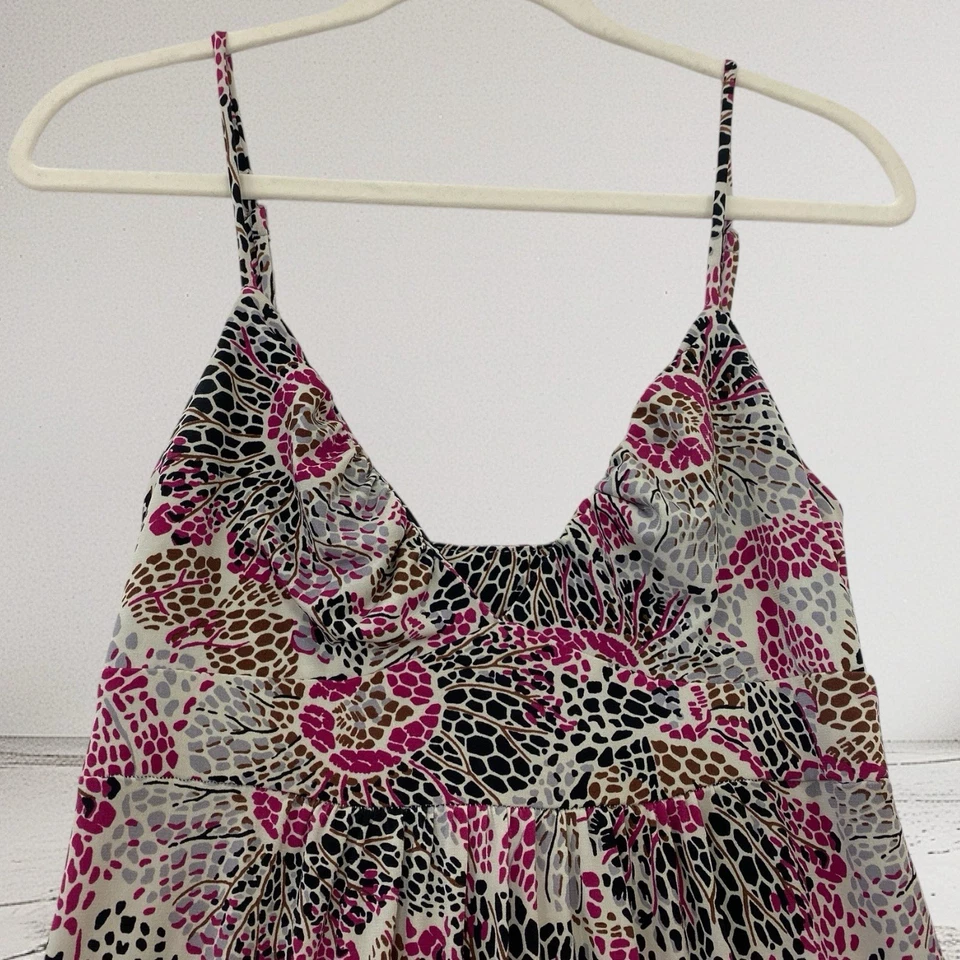 Maxi Vestido Max & Cleo Para Mujer Abstracto Floral con Tirantes Talla XS Jersey Elástico Foto 2 de 4