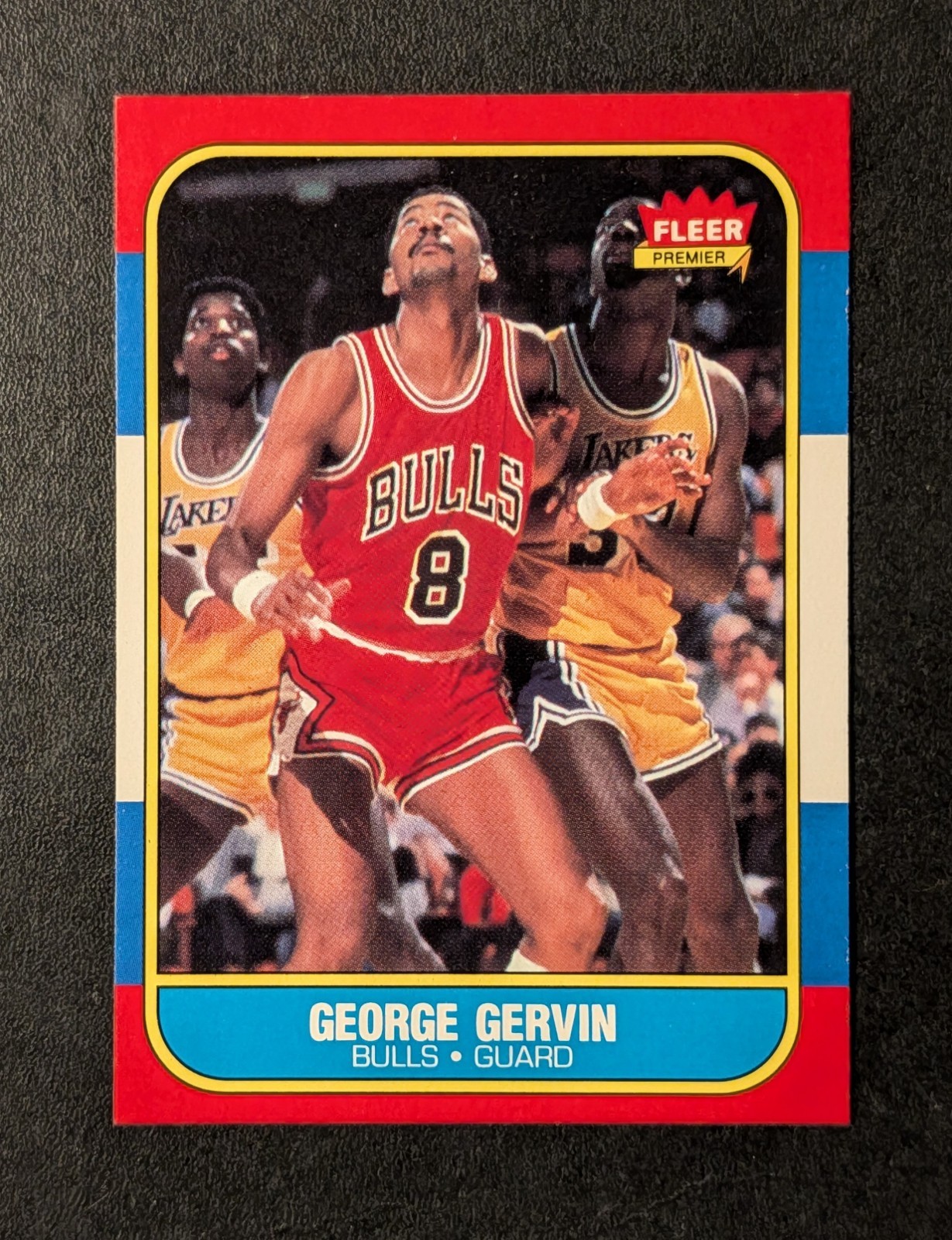 1986 Fleer Basketball - GEORGE GERVIN #36 "The Iceman"  - Chicago Bulls HOF