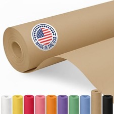 Brown Kraft Paper Roll 18" 180 ft Craft Gift Wrapping Packing Moving Shipping