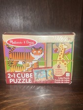 Melissa  Doug 2-in-1 Cube Puzzle -