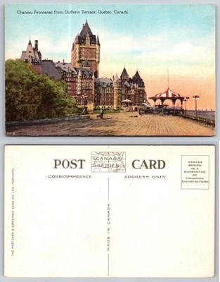 Chateau Frontenac Dufferin Terrace Quebec Canada Postcard