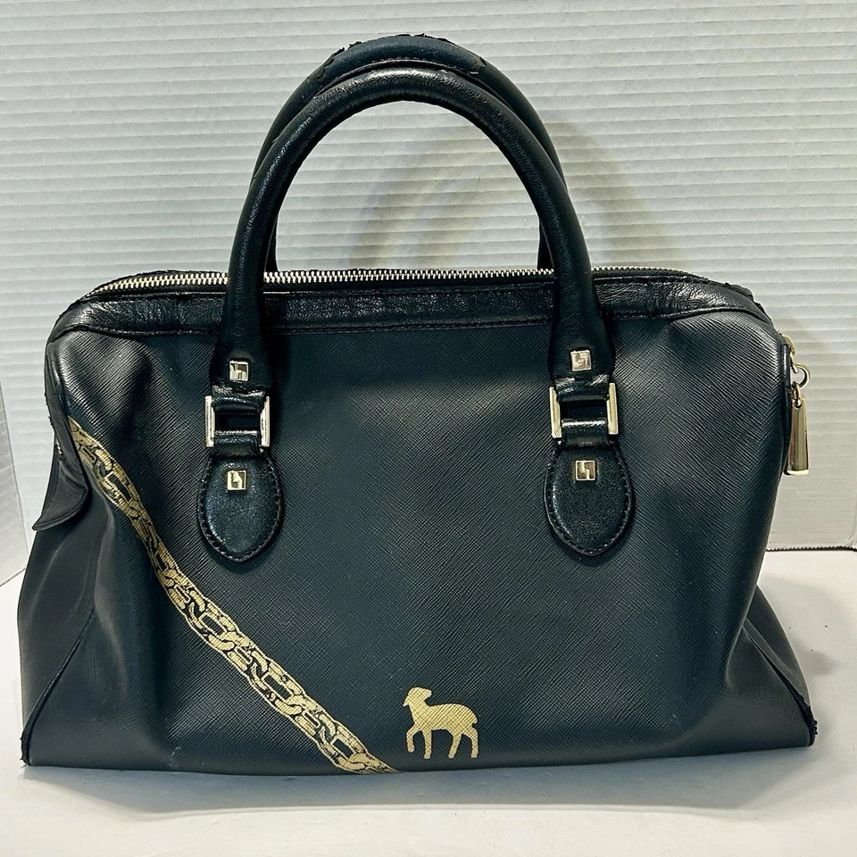 Bolso de Mano L.A.M.B Gwen Stefani Corona Real Cordero Doctor Cartera Y2K LEER Foto 4 de 4