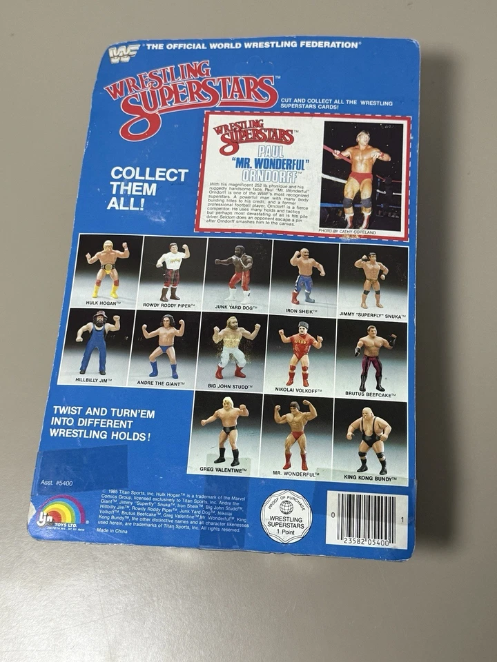 WWF Mr. Замечательная экшн-фигурка Paul Orndorff (1985) LJN 8 дюймов новая неперфорированная - Изображение 2 из 4