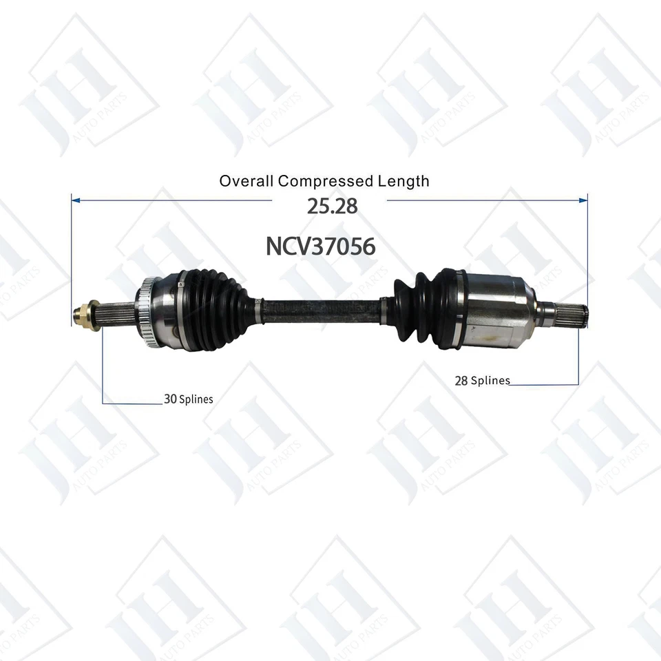 OE Front Pair Left Right CV Axle Shaft Set For 2011 Hyundai Azera V6 3.3L FWD — 第 2/4 张图片