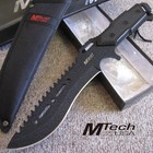 12" COMBAT Hunting KNIFE and Sheath w/Rough Paint Finish Full Tang - MTech — photo 1