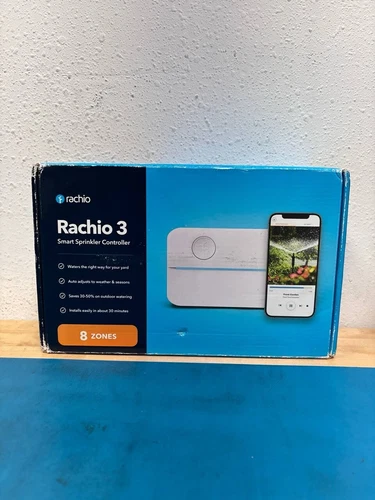 Rachio CONNECT OUTSIDE 8-Zone WIFI Smart Sprinkler Controller 8ZULW-C White