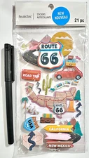 Route 66 Travel Stickers Card Making Scrapbooking Recollections