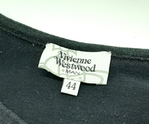 T-shirt uomo Vivienne Westwood stampa teschio sfere oro unisex taglia 44 nera in perfette condizioni - Foto 5 di 10