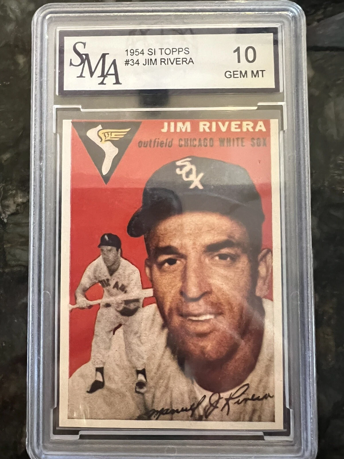 1954 Topps Sports Illustrated #34 Jim Rivera SMA 10