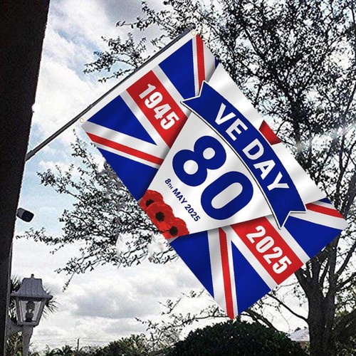 VE Day 80th Anniversary Flag 3'' X 5'' May 8, 2025 ✨p - Picture 9 of 11