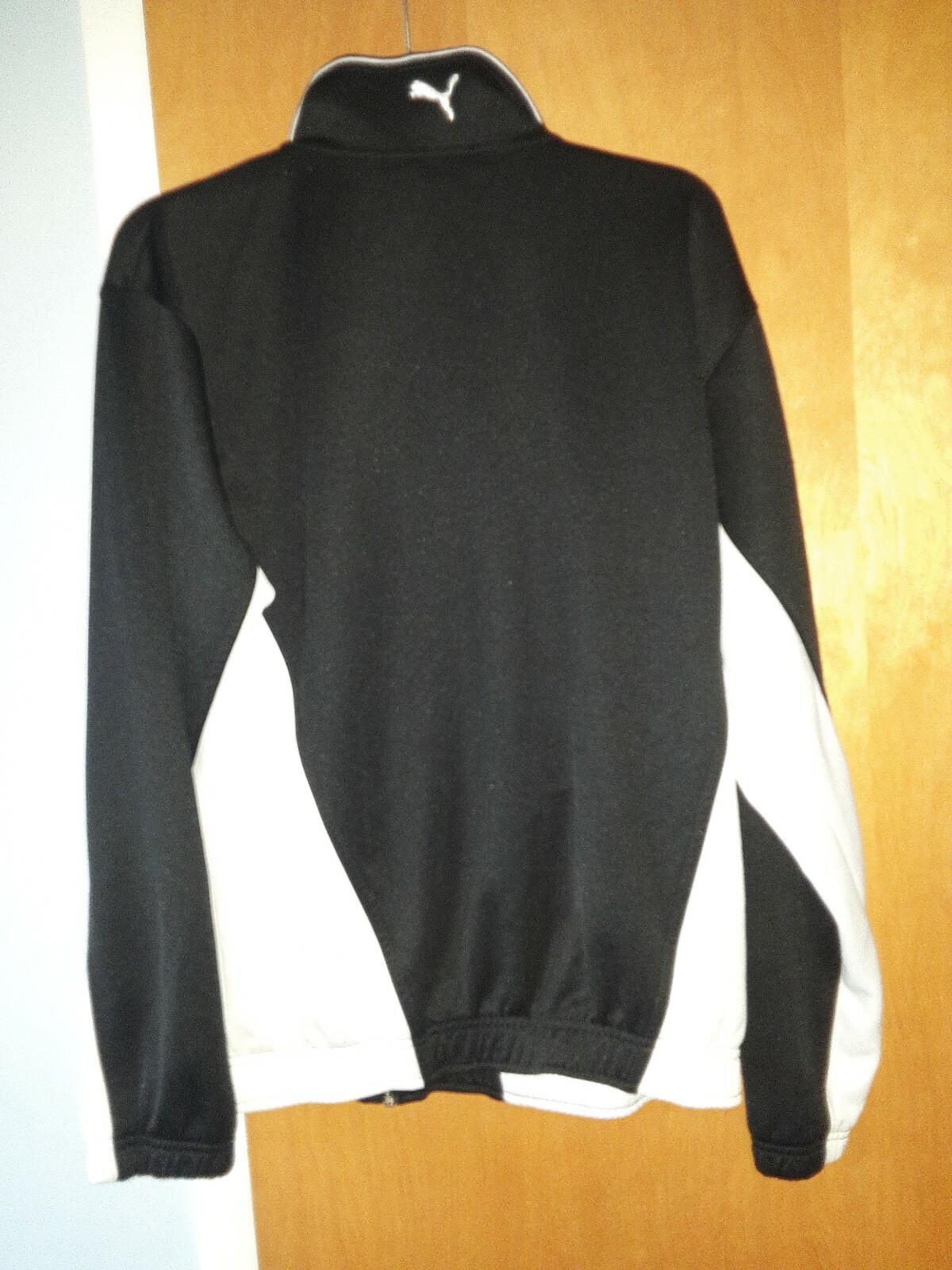 Puma Black and White Track Jacket Mens Large Gem
