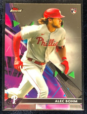Alec Bohm 2021 Topps Finest Rookie Card #16 RC Philadelphia Phillies