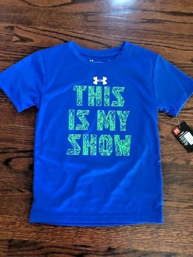 New Under Armour Boy Youth Short Sleeve Tee Heatgear Big Logo Graphic Baseball - Picture 35 of 100