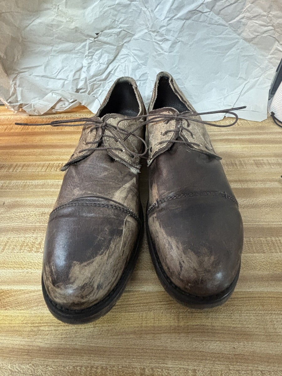 Bed Stu Shoes Mens 12 Repeal Oxford Derby Leather Canvas | eBay display picture 1