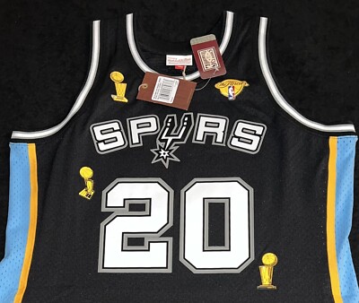 Manu Ginobili signed & inscribed San Antonio Spurs #20 Retirement