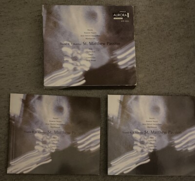 CD Music ST.MATTHEW PASSION Oslo Kvam 2 Disc Set Slipcase Libretto
