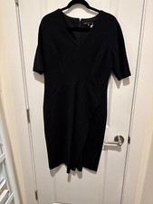 Sales Saks black dress v neck size large 