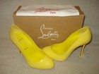 100% AUTHENTIC NEW WOMEN LOUBOUTIN DOLLY 100 YELLOW PUMPS/HEELS US 7.5 — photo 8
