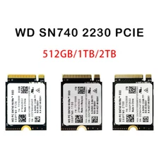 WD SN740 512GB 1TB 2TB M.2 2230 SSD NVMe PCIe4x4 PC For Steam Deck ASUS ROG Flow