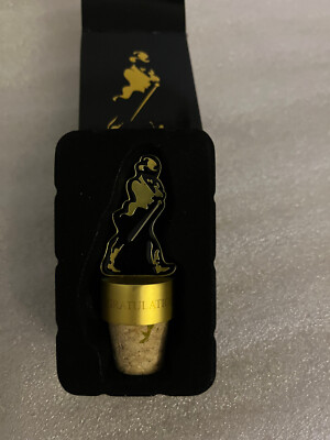 Johnnie Walker Whisky Black/Red 1.75 L Cork Bottle Topper Stopper Walking Man