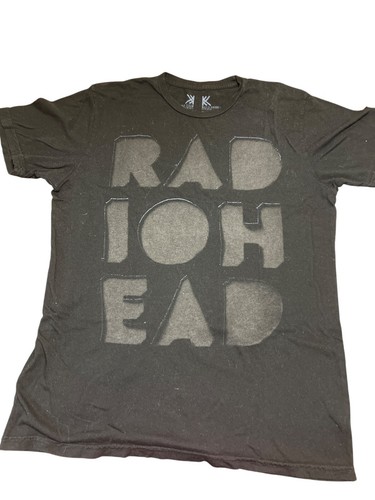 Radiohead WASTE Clothing Band Tee T Shirt Black Unisex Size L Short Sleeves Tour