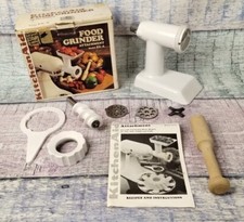 KitchenAid Food Meat Grinder Stand Mixer Attachment FG-A White - Complete