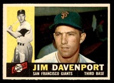 1960 Topps Baseball #154 Jim Davenport NM/MT *g1